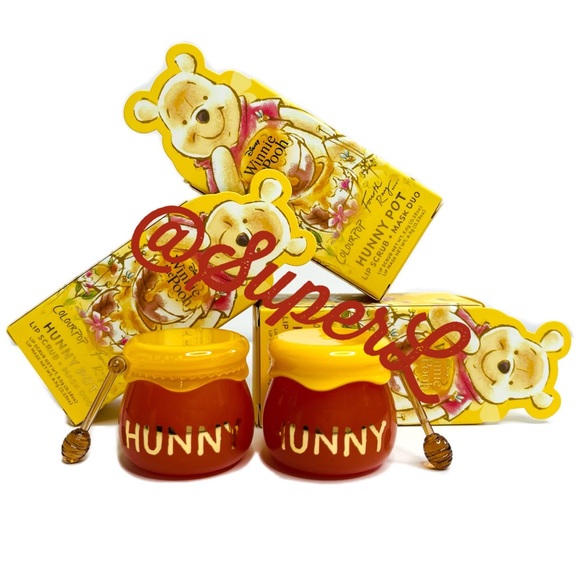 Colourpop Makeup New Colour Pop Winnie The Pooh Hunny Pot Lip Balm Mask Scrub Honey Primer